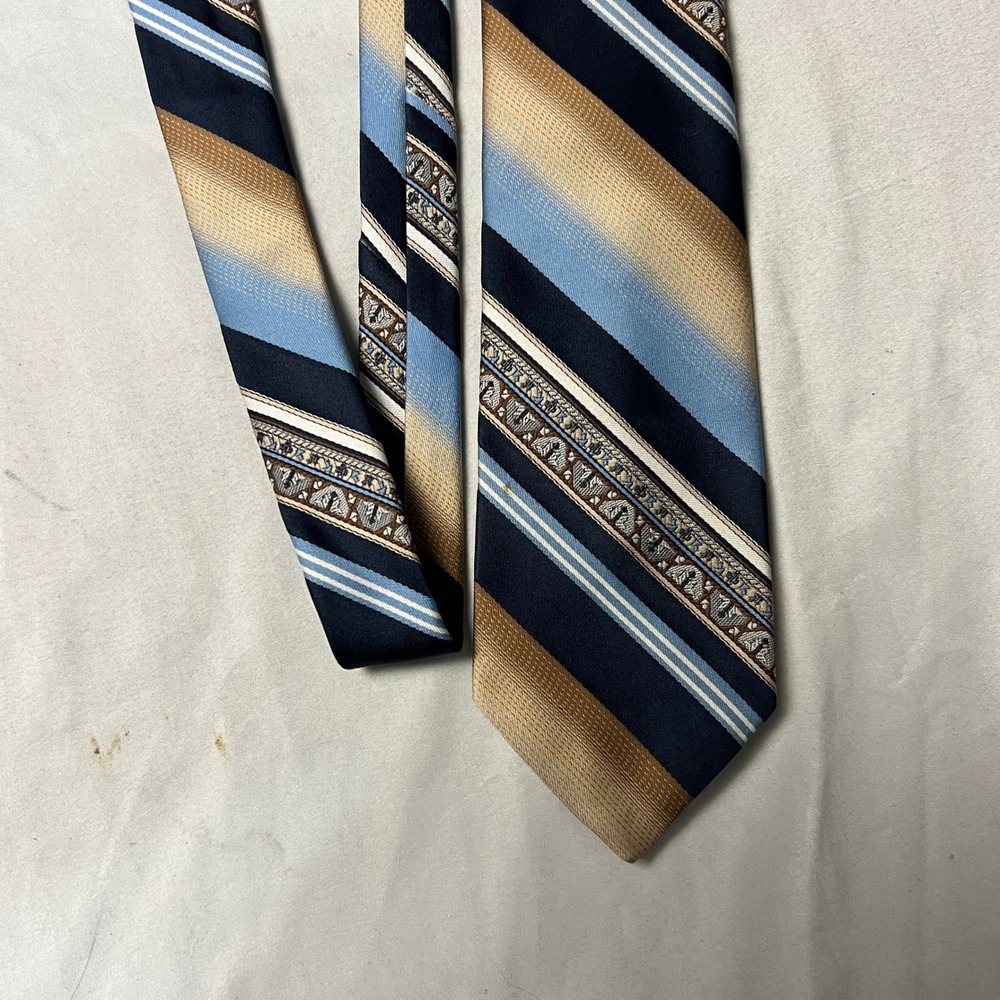 VTG‎ 70s 80s JCPenney Contemporary Striped Necktie 100 Polyester Men's Classic